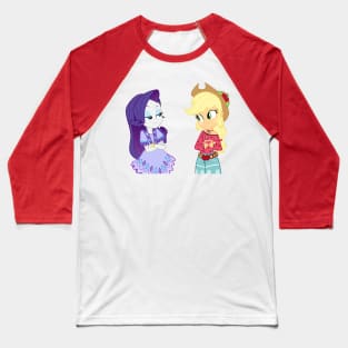 Boho Chic Rarity and Applejack Baseball T-Shirt